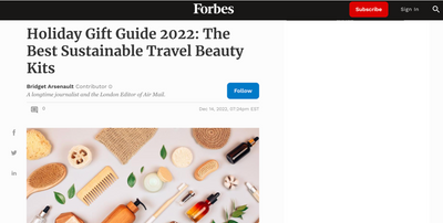 Holiday Gift Guide 2022: The Best Sustainable Travel Beauty Kits
